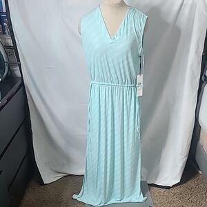 Calvin Klein Sleeveless Maxi Sundress with V-neck
